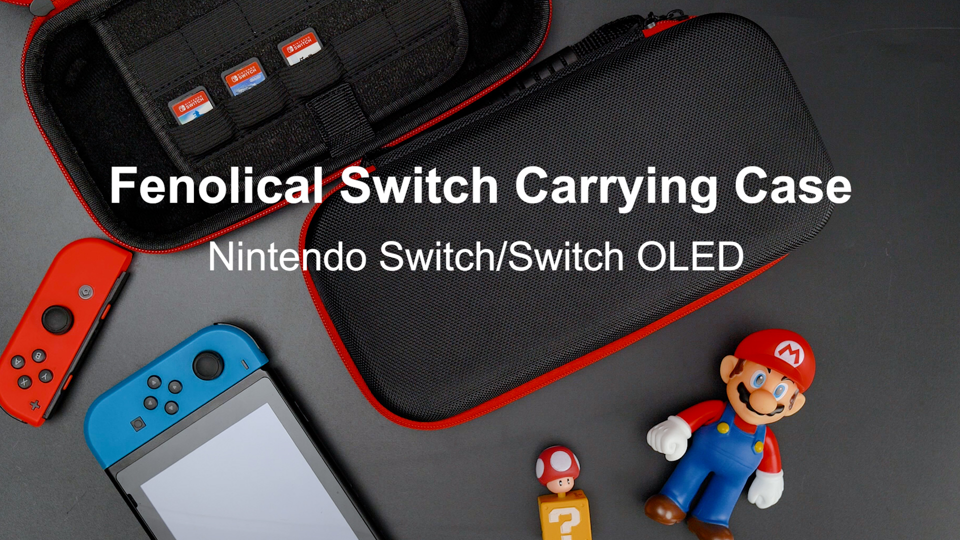 Fenolical Switch Carrying Case Compatible with Nintendo Switch