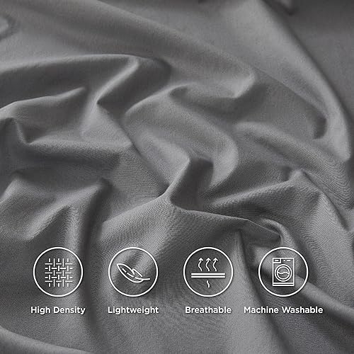 Miniatura 5 de Bedsure Sábanas 100% algodón tamaño matrimonial, sábanas de percal suave, 4 piezas de sábanas bajeras para niños, sábanas refrescantes