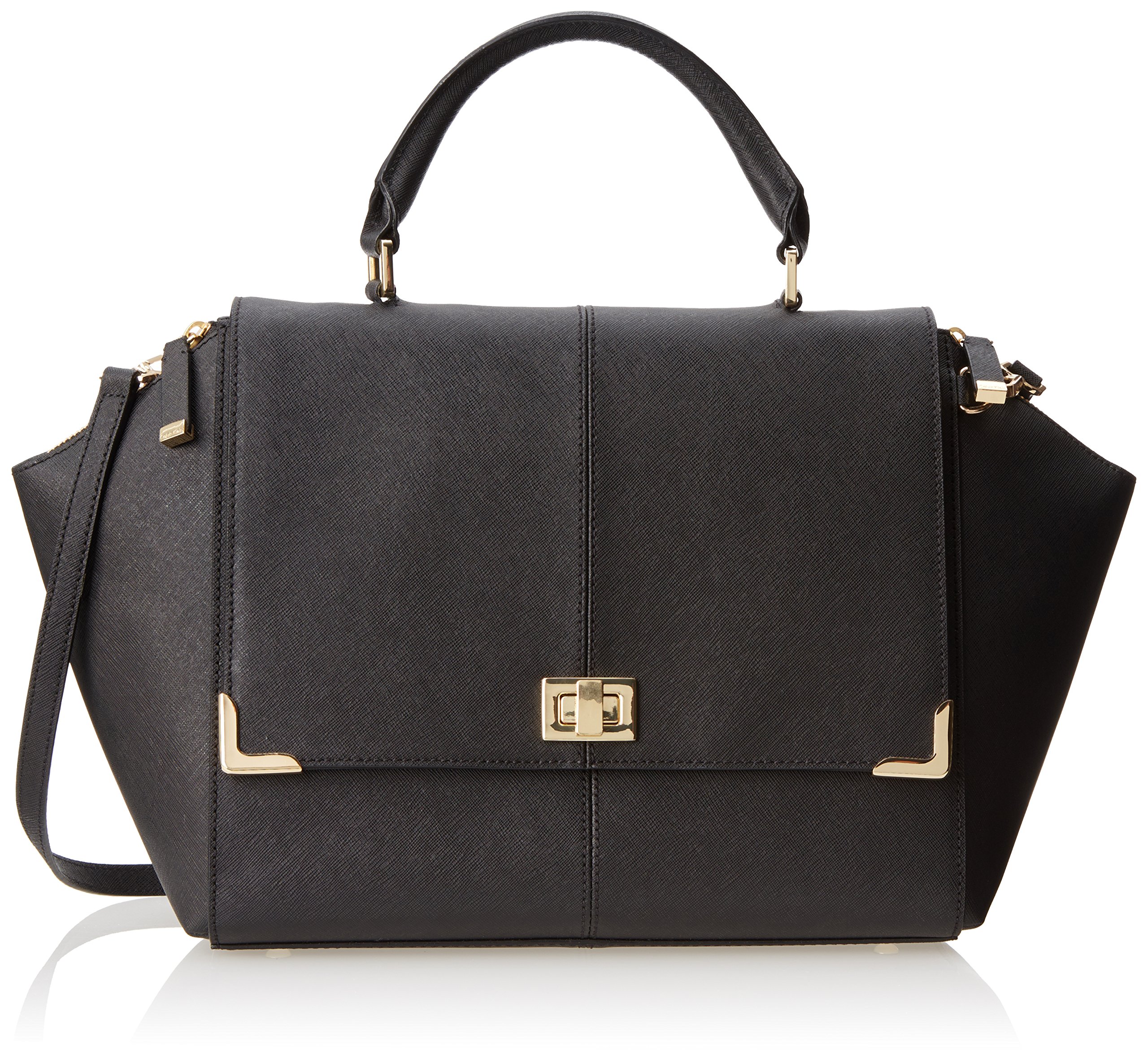 Calvin Klein On My Corner Saffiano Leather Satchel