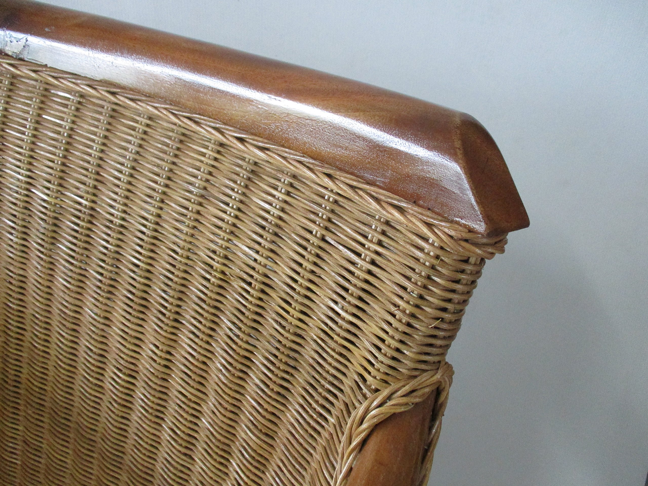 Poltrona Vimini Rattan Midollino Naturale per Esterno 64x70x85H cm | Giardino, Salotto