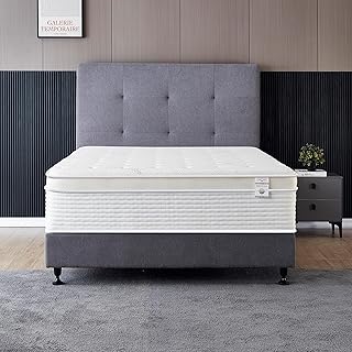 Queen Size Mattress - 14 Inch Cool Memory Foam & Spring Hybrid Mattress with Breathable Cover - Comfort Plush Euro Pillow Top - Rolled in a Box - Oliver & Smith