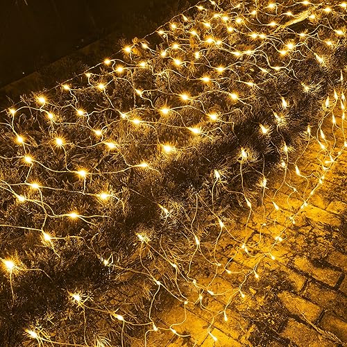 Miniatura 4 de Dazzle Bright Mini tira de luces navideñas de 40 pies, 200 unidades + 360 luces LED de red de Navidad de 12 pies x 5 pies