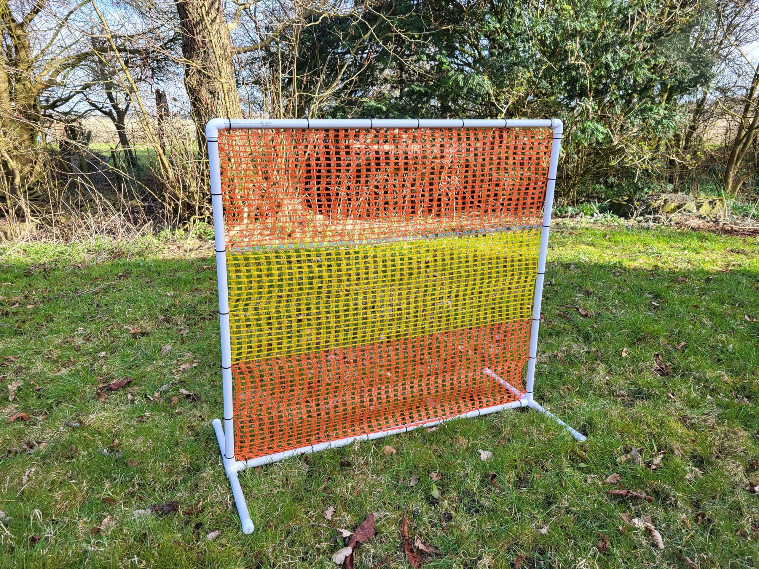 NADAC HOOPERS Lot de 2 clôtures d'agilité en PVC Conforme VDH Jaune/Orange 1,05 m x 1,15 m x 1,15 m 1,4 kg Masques Grossiers d'extérieur pour Chiens de Toutes Tailles
