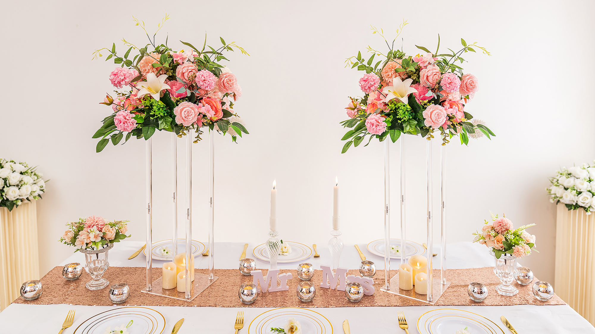 Stable Metal Gold Chandelier Flower Rack Stand Large Tall Centros De Mesa Para B Stable Metal Gold Chandelier Flower Rack Stand Large Tall Centros De Mesa Para B