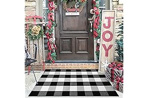 Buffalo Plaid Checkered Doormat - A Classic Touch of Style for Your Home