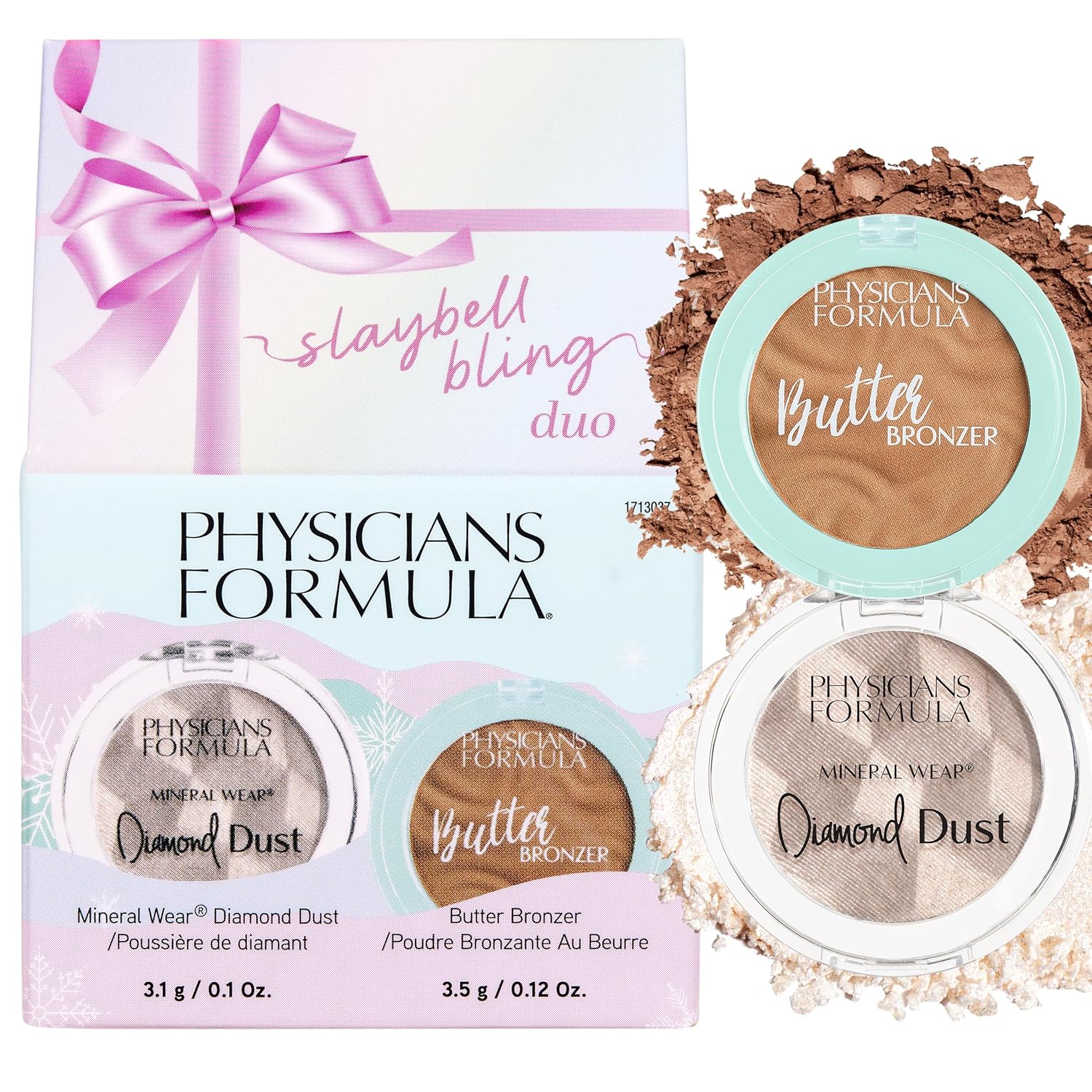 Physicians Formula Slaybell Bling Duo – Butter Bronzer & Diamond Dust Holiday Gift Set, Murumuru Butter Infused for a Radiant Glow, Cruelty Free & Vegan Physicians Formula Slaybell Bling Duo – Butter Bronzer & Diamond Dust Holiday Gift Set, Murumuru Butter Infused for a Radiant Glow, Cruelty Free & Vegan