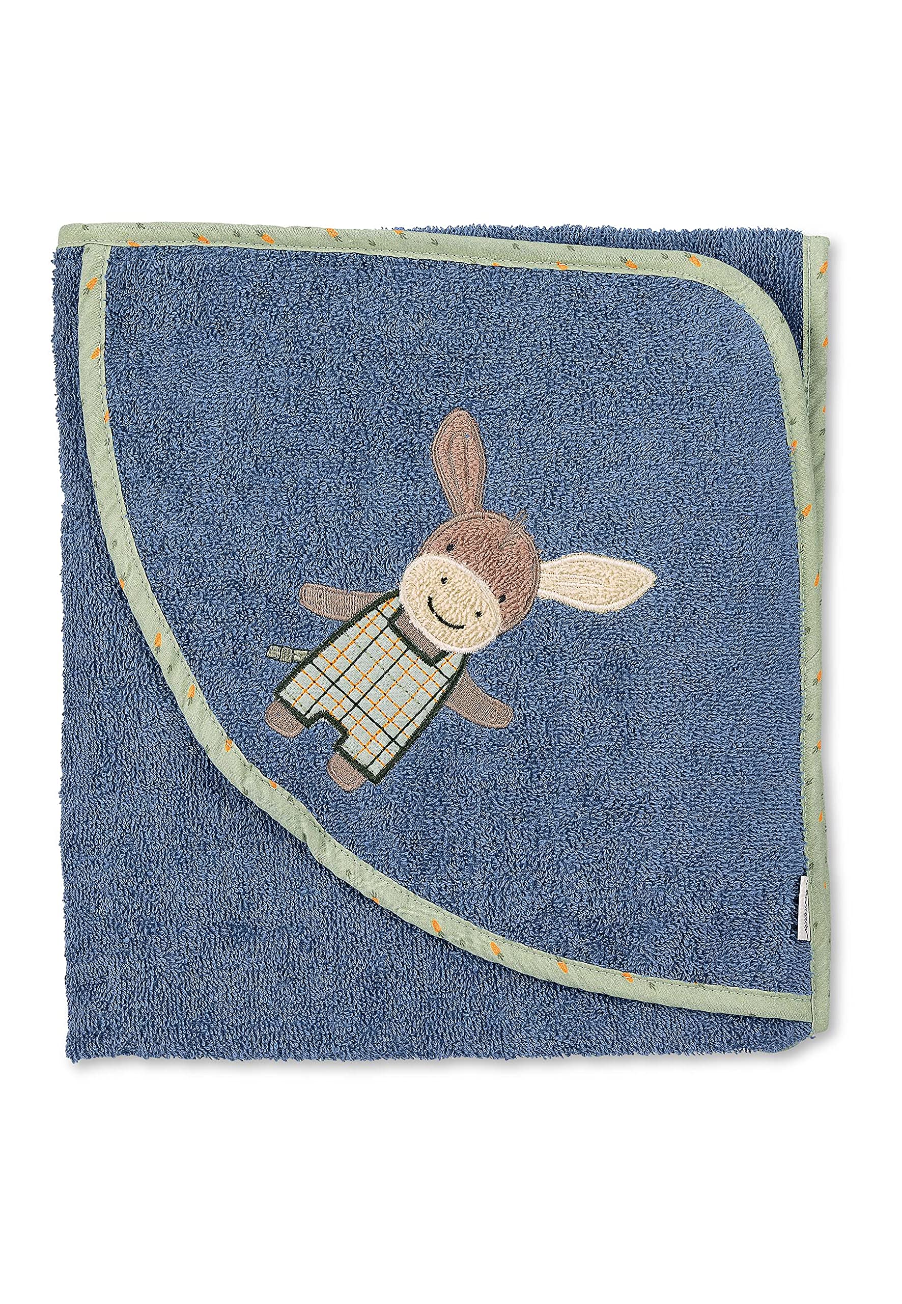 Sterntaler Emmilius Hooded Bath Towel 100 x 100 cm Blue