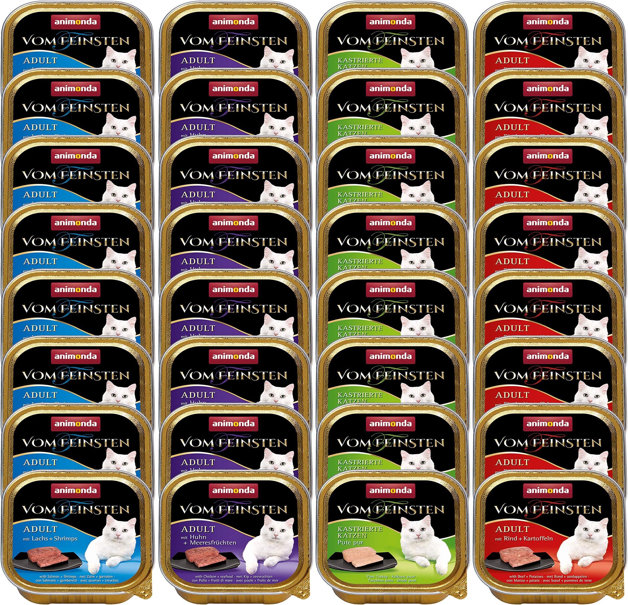 Mixed Megapack Animonda vom Feinsten Adult 32 x 100g - Assorted Fish and Meat