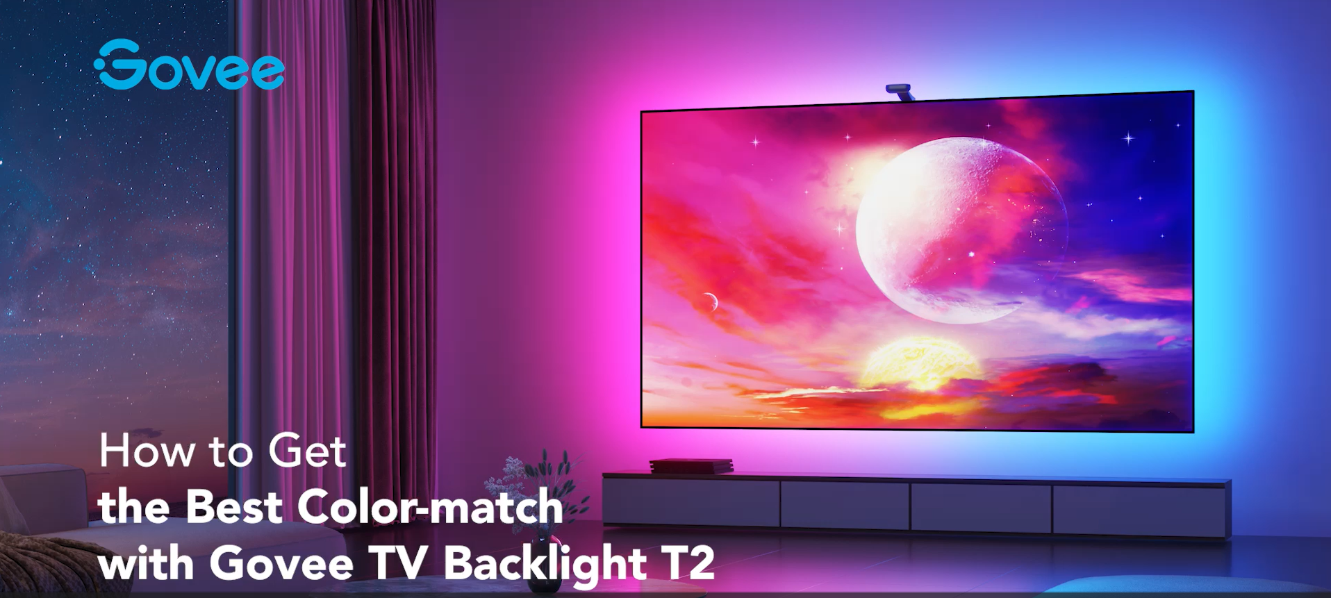 FFJ TV LED Backlight 21.3ft – Lights Sync With TV Screen Colors, App Control, Music & Game Modes, For 90-100 Inch TVs