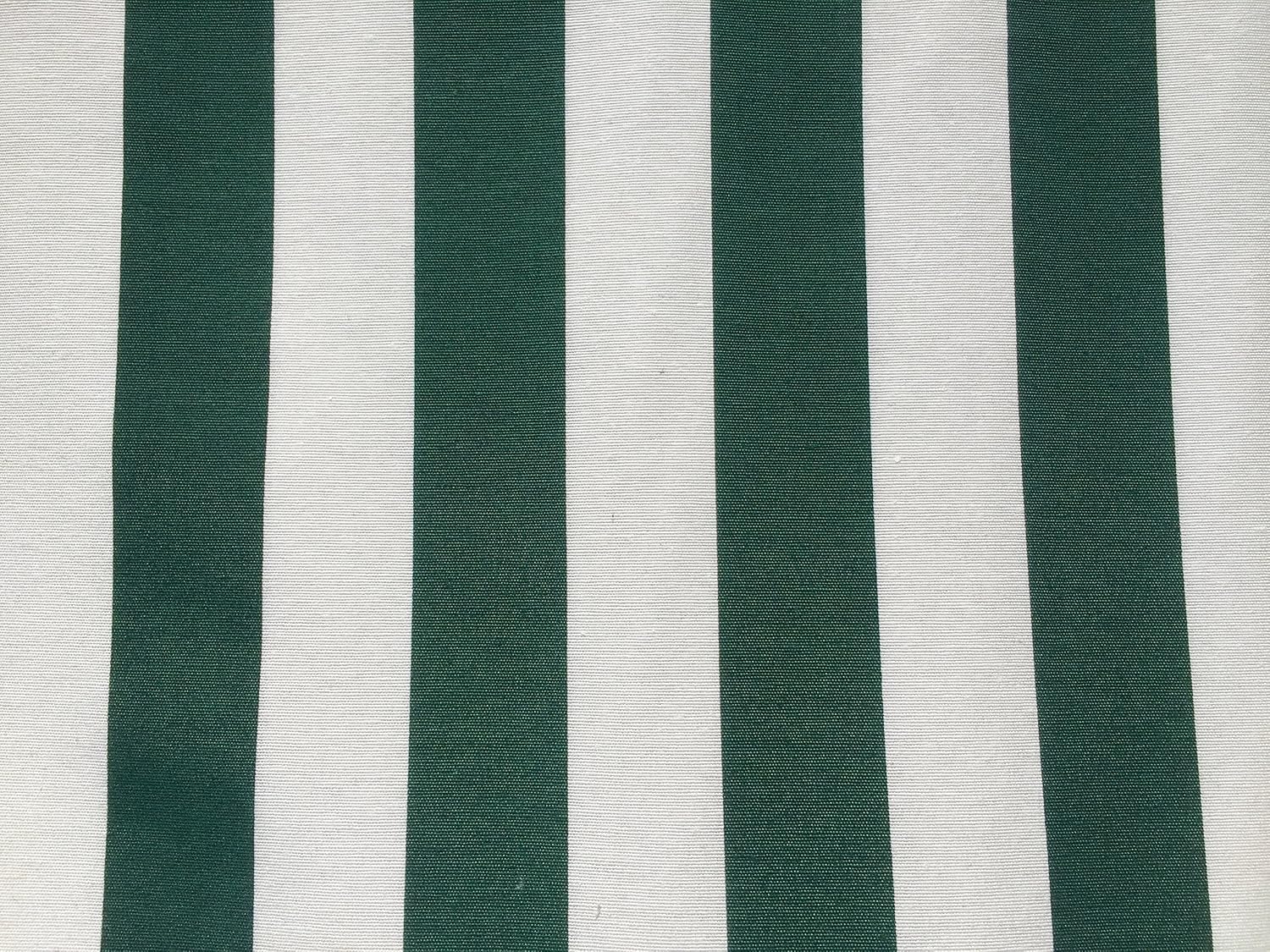 HomeBuy Khaki White Striped Fabric - Stripes Curtain Upholstery Material 140Cm Wide