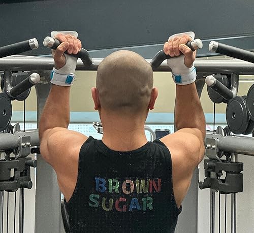 Miniatura 9 de Woddies - Puños de gimnasia para crossfit, dominadas, levantamiento de pesas, cuero suave, ajuste cómodo, agarre WOD duradero para adultos