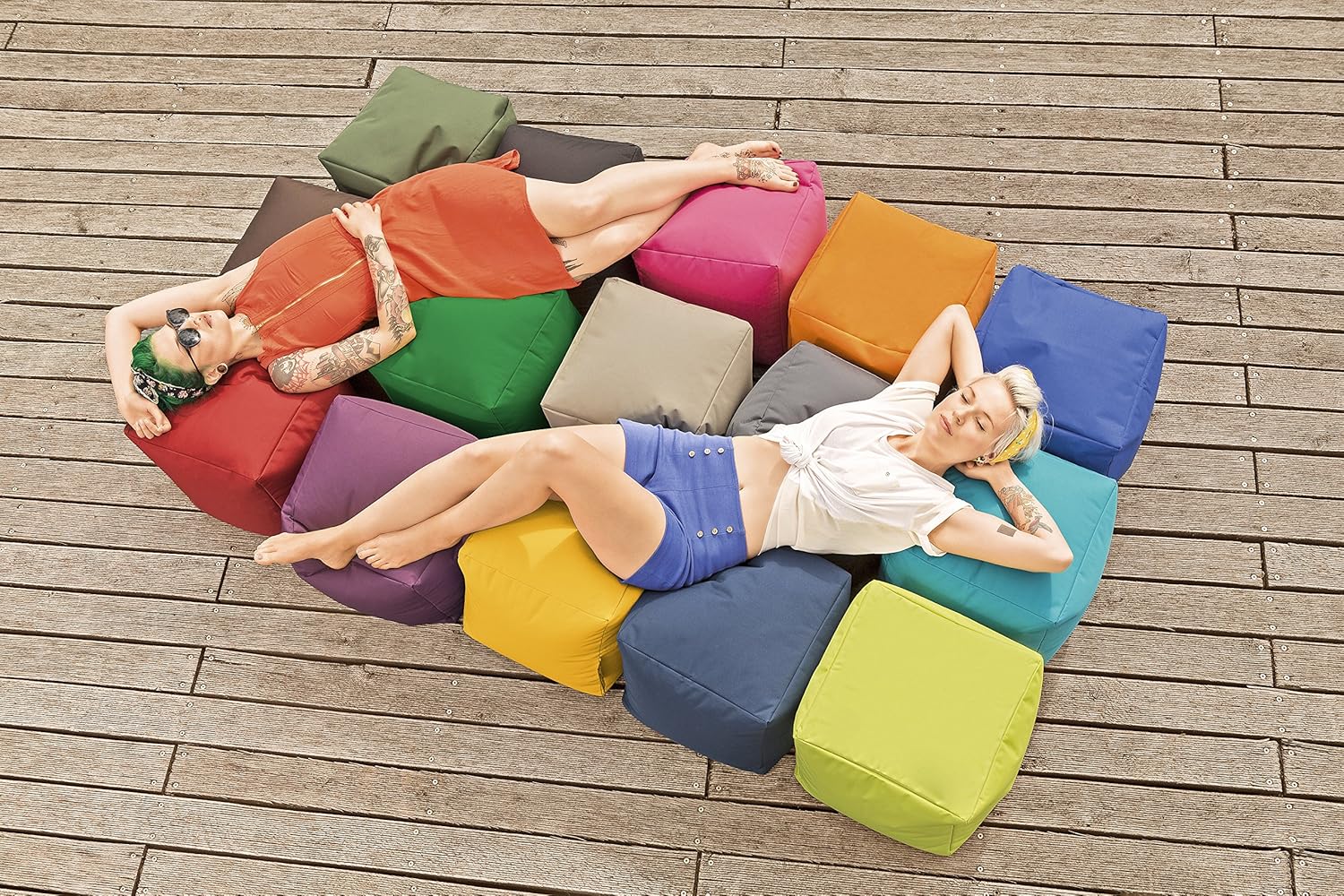 Home Cube Ottoman Foot Rest