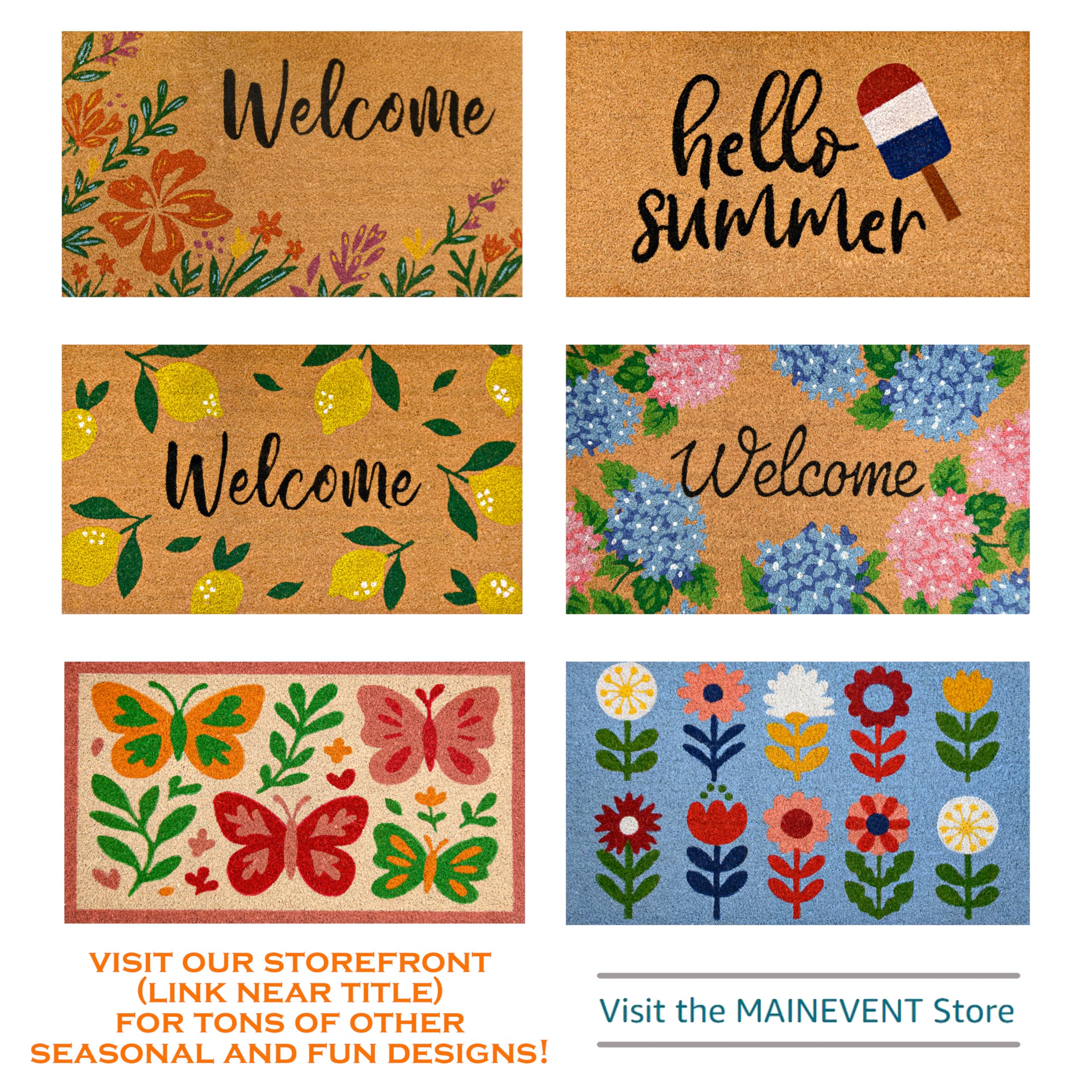 Amazon.com: Hello Sunshine Sunflower Welcome Mat 30x17 Inch Spring