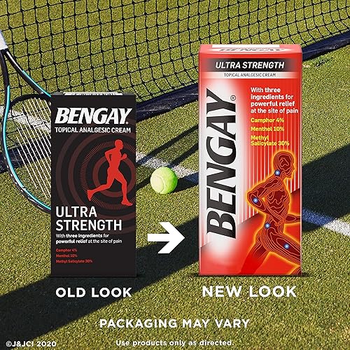 Miniatura 2 de Crema analgésica Bengay sin grasa para alivio de dolor crema ultra fuerza 1