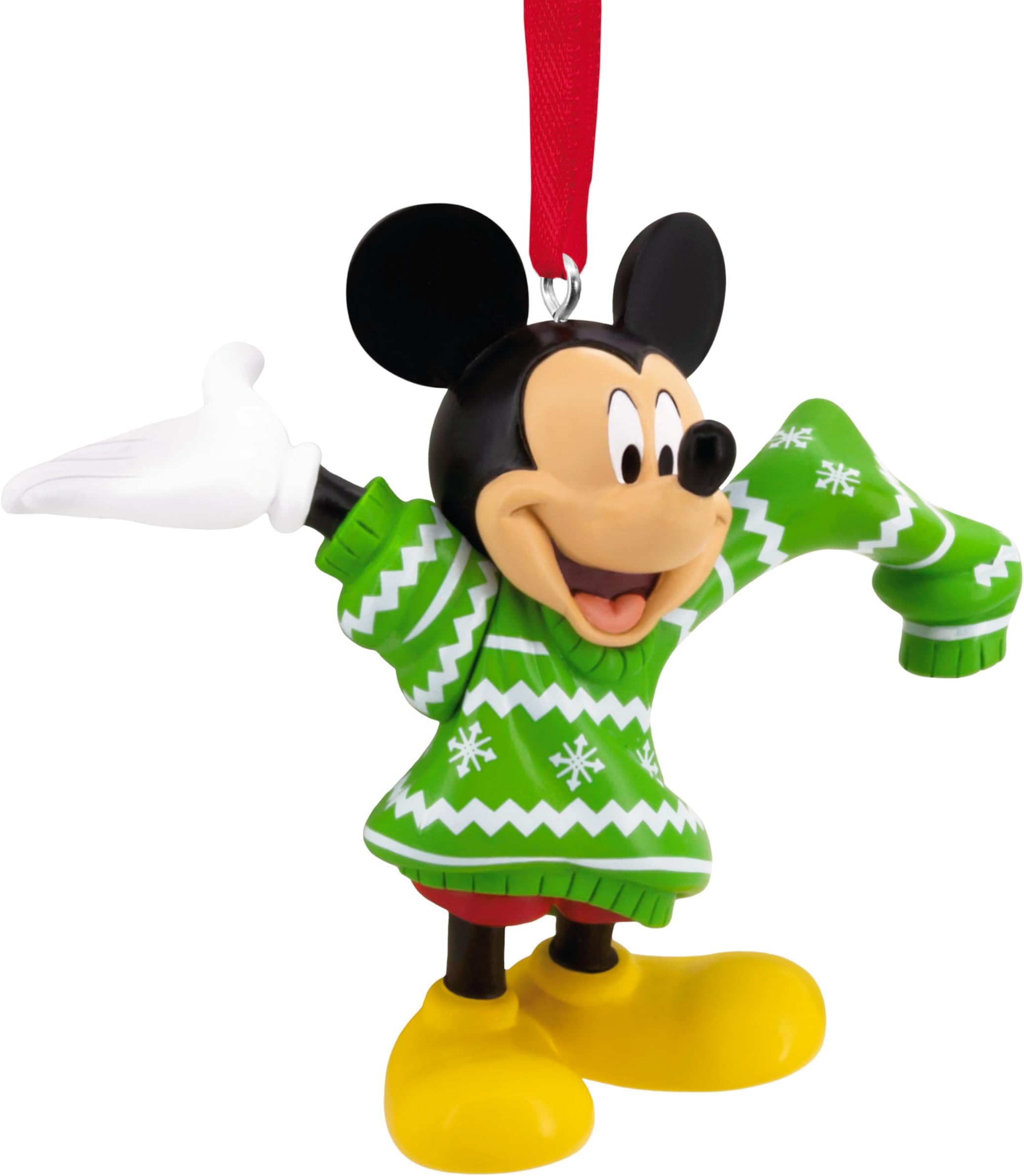 Mickey Mouse and Oversized Jumper Ornament, Disney Tree Decoration, Disney Hanging Ornament, Christmas Hanging Ornament, Gifts for Christmas