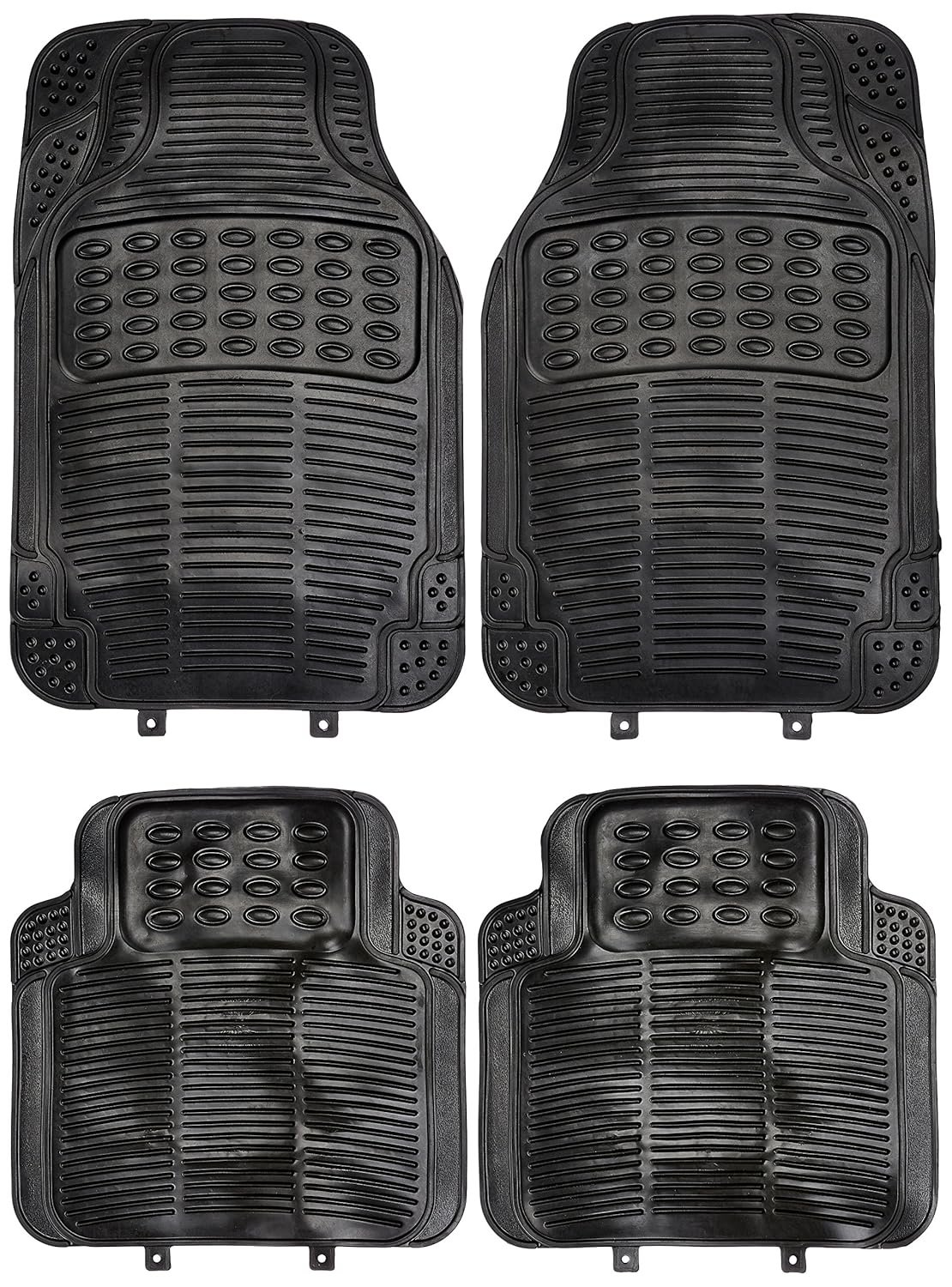 ATZ Pakcypoda Universal Floor Mat (Set of 4, Black) Amazon.in Car
