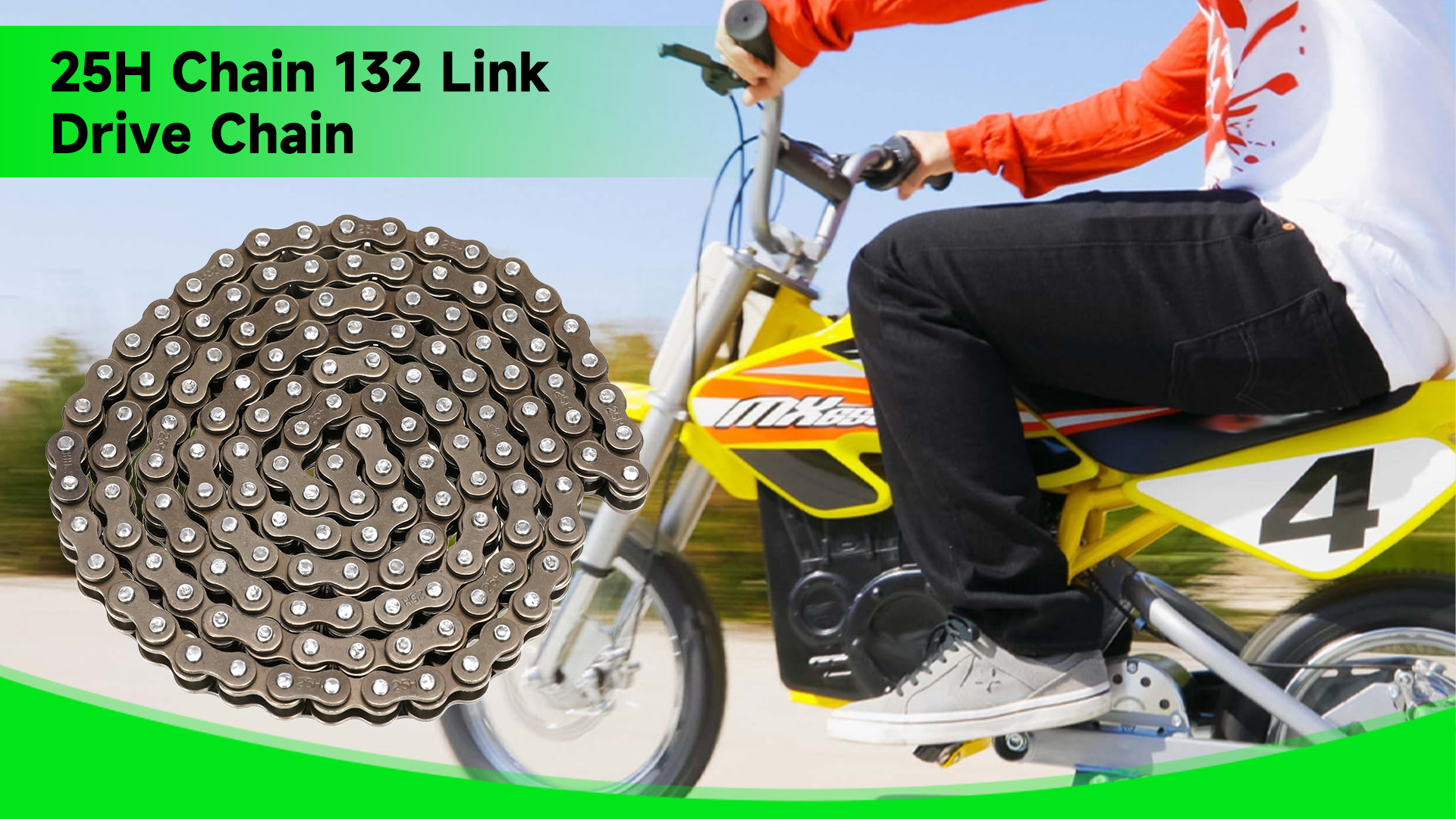 Amazon.com: XIKOBY 25H Chain 132 Link 13 Tooth Sprocket