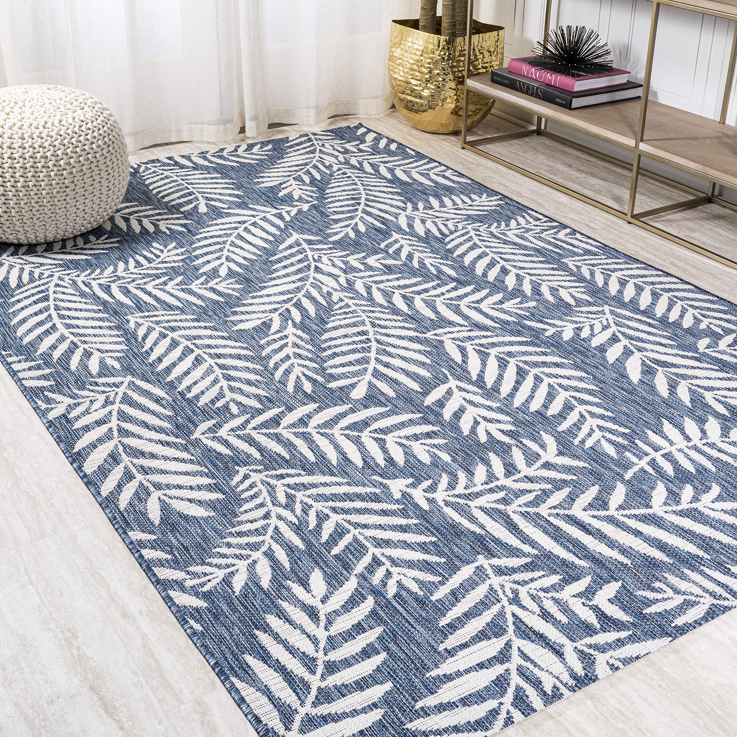 Amazon.com: JONATHAN Y Palm Frond Indoor Outdoor Area Rug