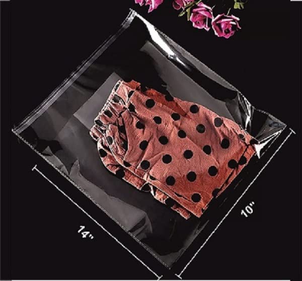 ZYGOMA Self Adhesive BOPP Bags (PACK OF 50) Plastic polythene Packing Clear Bags, Crystal Clear Transparent Pouches for Garments Clothes Saree Shirt etc (10x14 Inch) (B0C65CPL51) Amazon Price History, Amazon Price Tracker