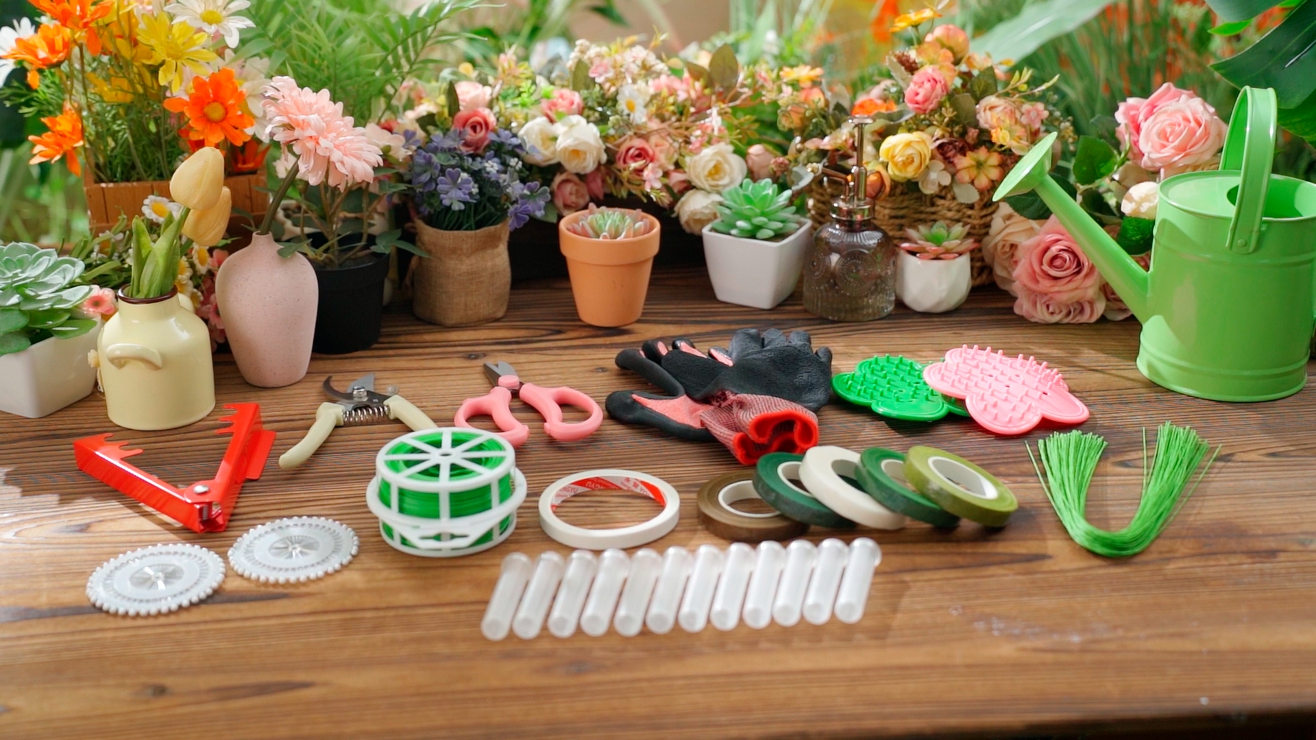 Kit de Herramientas para Arreglo Floral 121 Pzs Verde miniatura 7