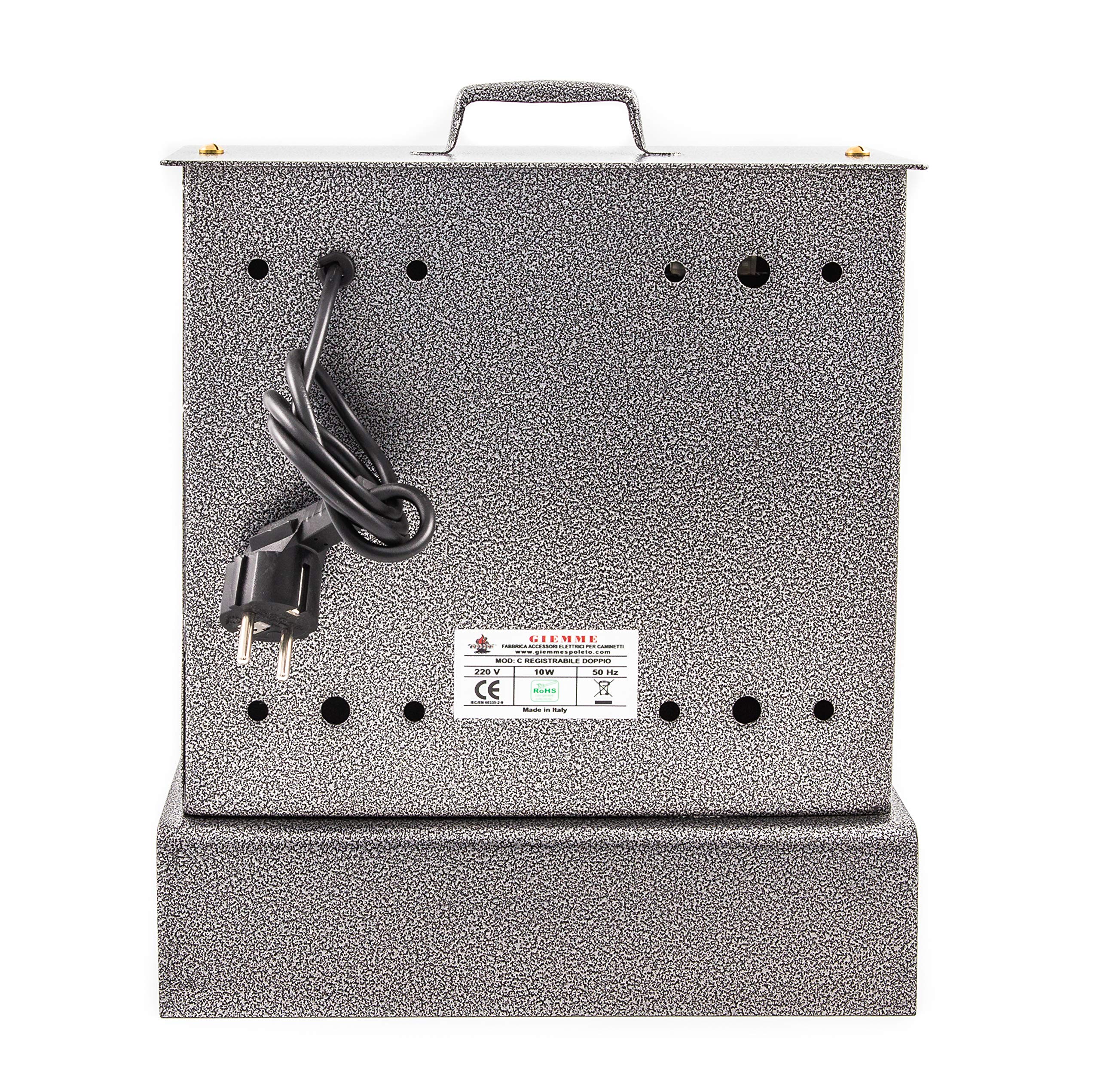 GIEMME - Girarrosto Elettrico con 2 motori - Portata max 12 kg - Spiedi Regolabili in Altezza