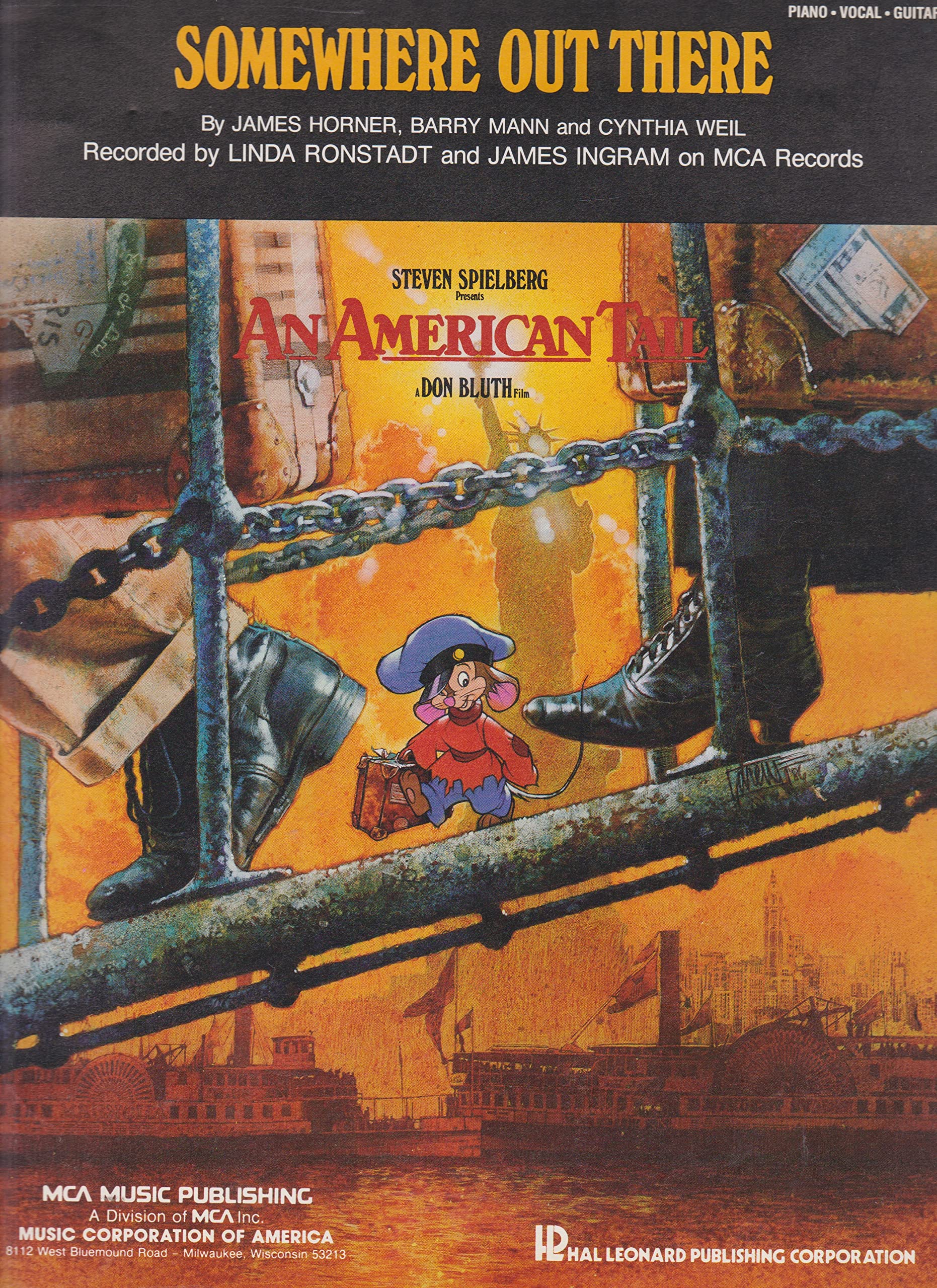 Somewhere out There (From an American Tail) - Piano/Vocal/Guitar Sheet Music