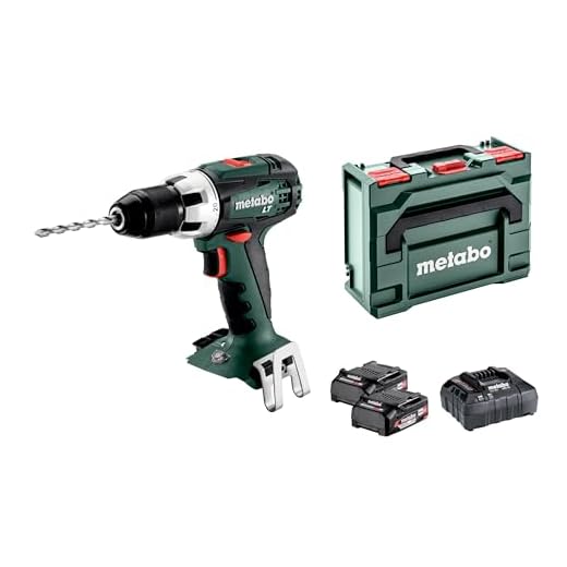 Metabo Akku-Bohrschrauber BS 18 LT Compact (602102530) 18V 2x Li-Ion; Ladegerät ASC 55; metaBOX 145, Art des Akkupacks: Li-Ion , Akkuspannung: 18 V, Akkukapazität: 2 x 2 Ah
