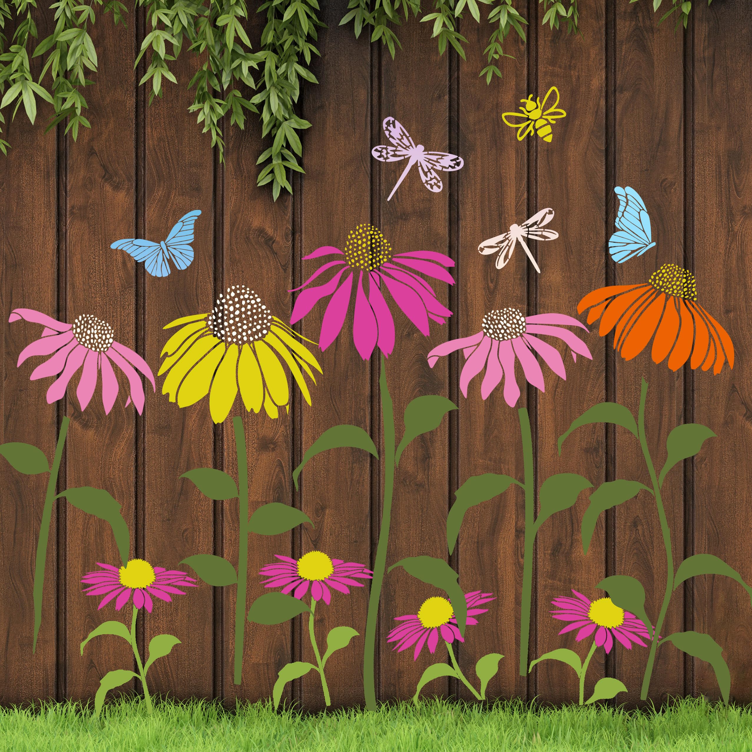 Plantillas de flores grandes para pintar paredes vallas exteriores y telas