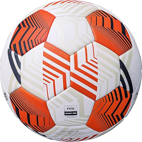 Miniatura 3 de Molten UEFA Europa League UEL - Balón de fútbol oficial UEL, color blanco/naranja/negro, modelo: 5000 'Match Ball', talla 5