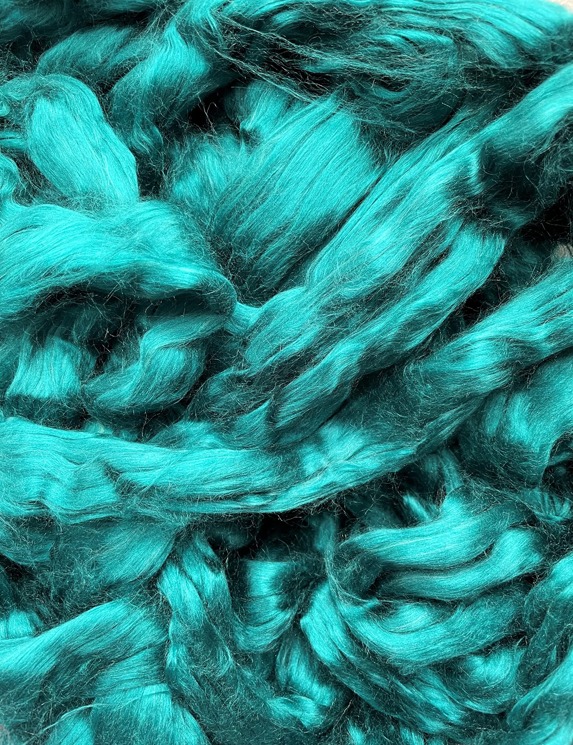 Mulberry Silk Tops/Fibres. A Choice of Colours Each 10gms. Used for Felting, Spinning, Silk Paper Making and General Crafts (Mallard)