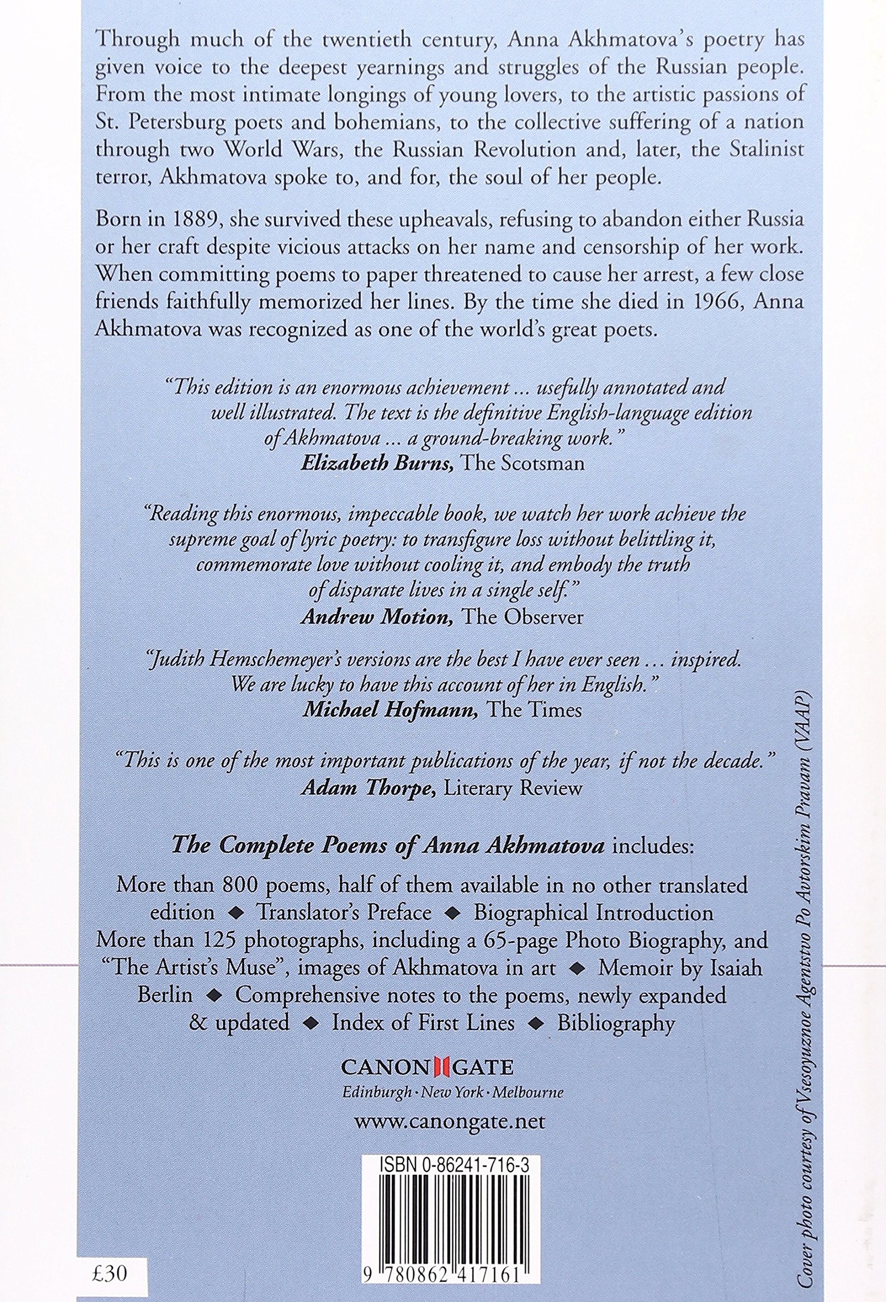 The Complete Poems Of Anna Akhmatova