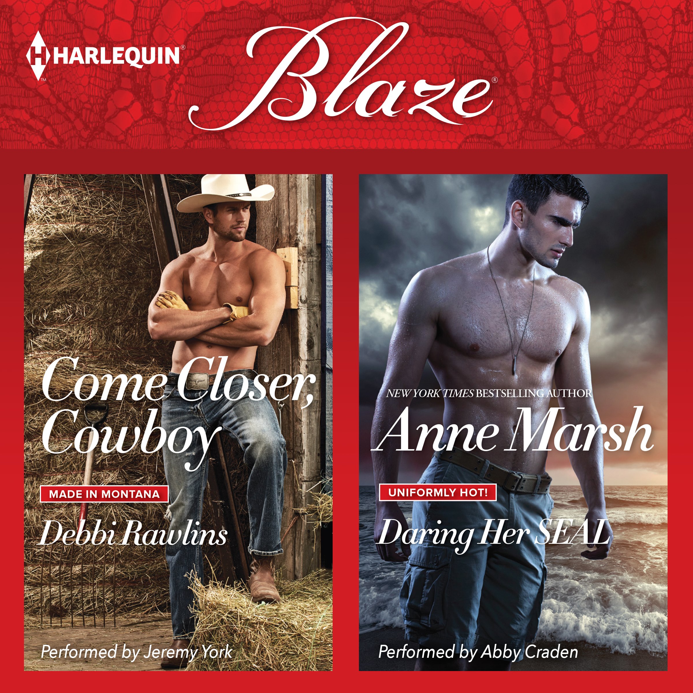 Cover art for Come Closer, Cowboy & Daring Her SEAL