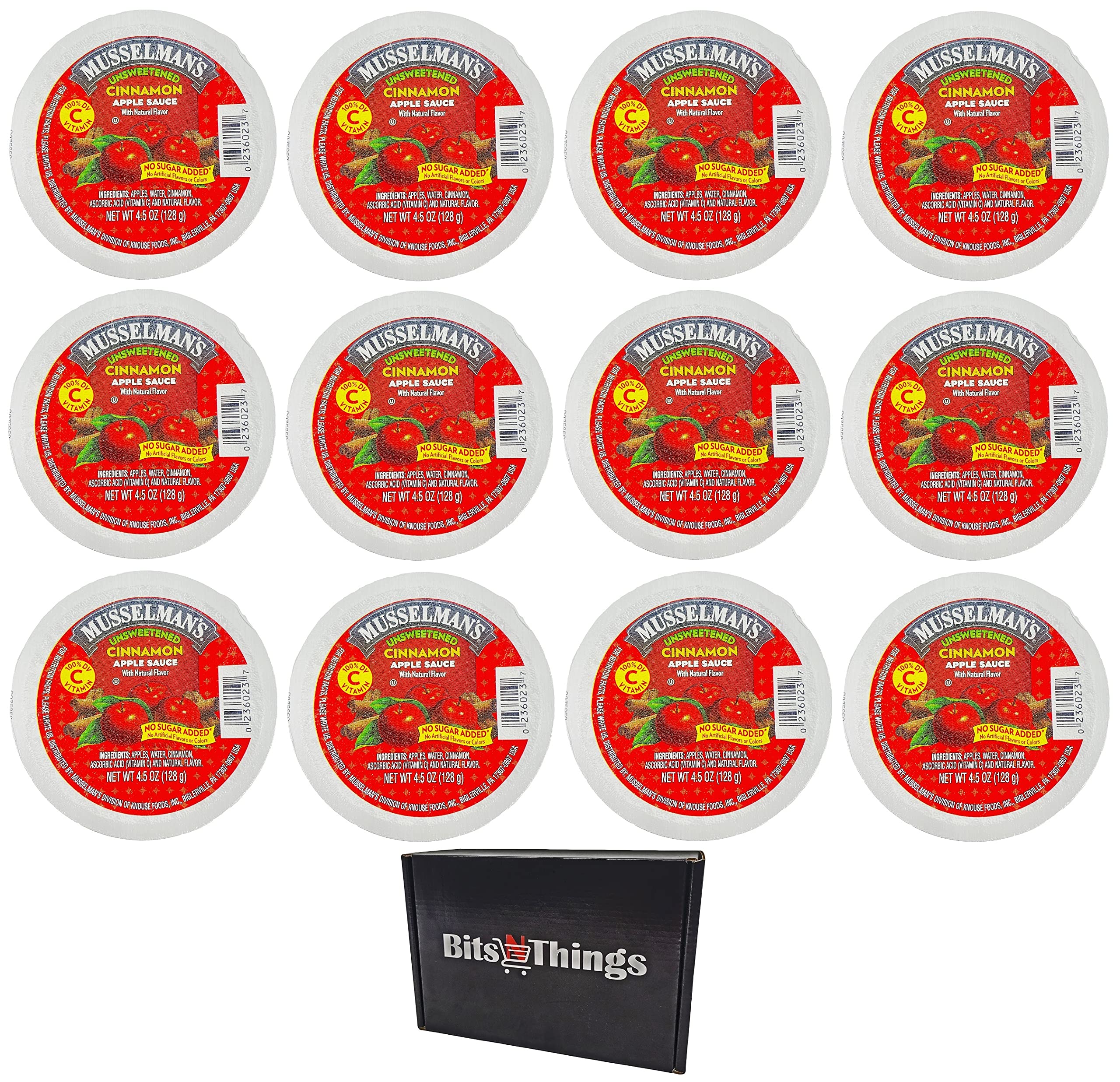 Bits N Things Musselman's Cinnamon Apple Sauce 4.5 oz. Cup - Pack of 12