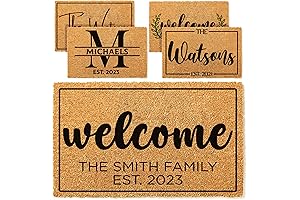 Customizable Family Door Mat: A Personalized Welcome to Your Abode