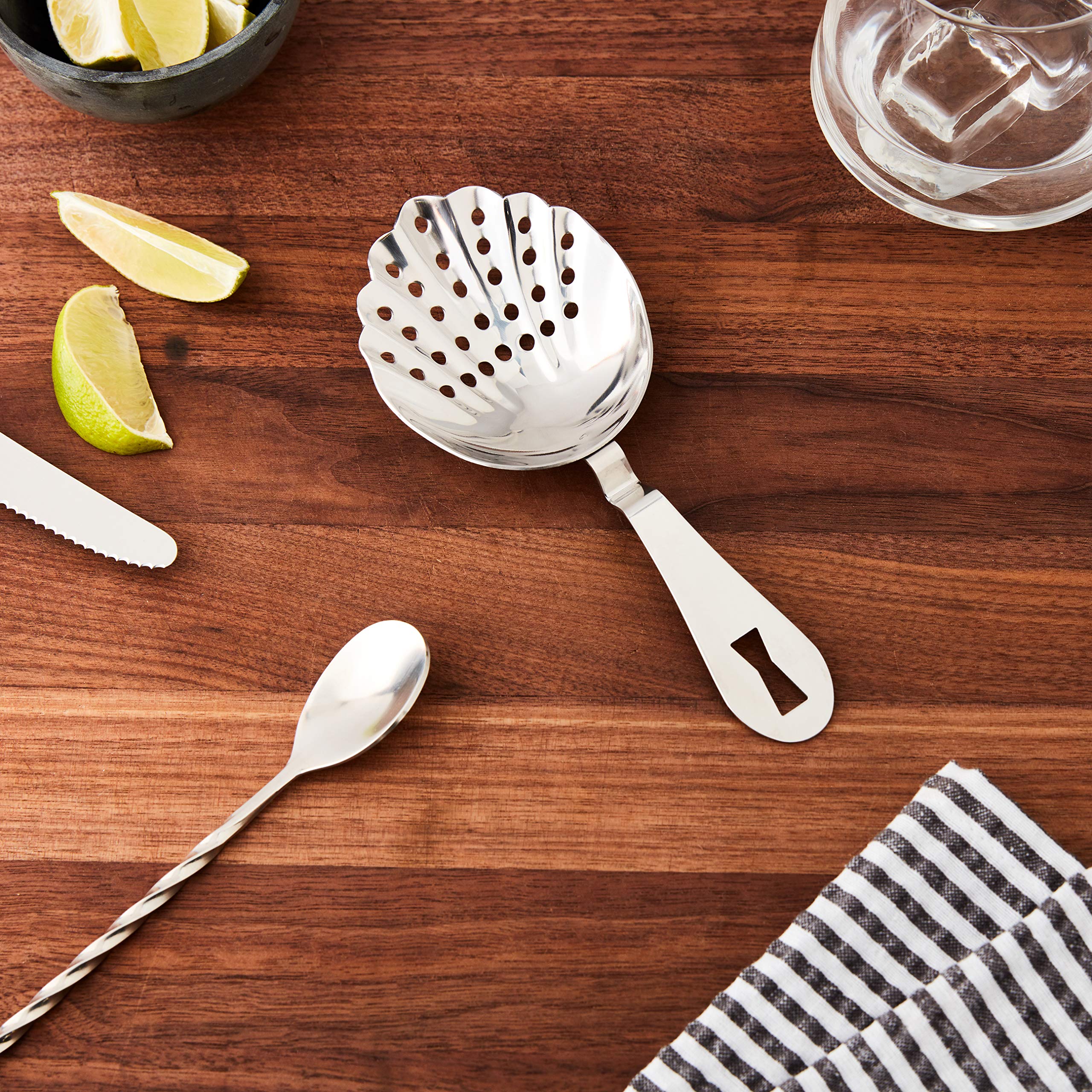 Barfly Colino Acciaio Inox Per Cocktail - Maglia Fine, 26cm, Per Filtrare Erbe E Ghiaccio - Foto 8