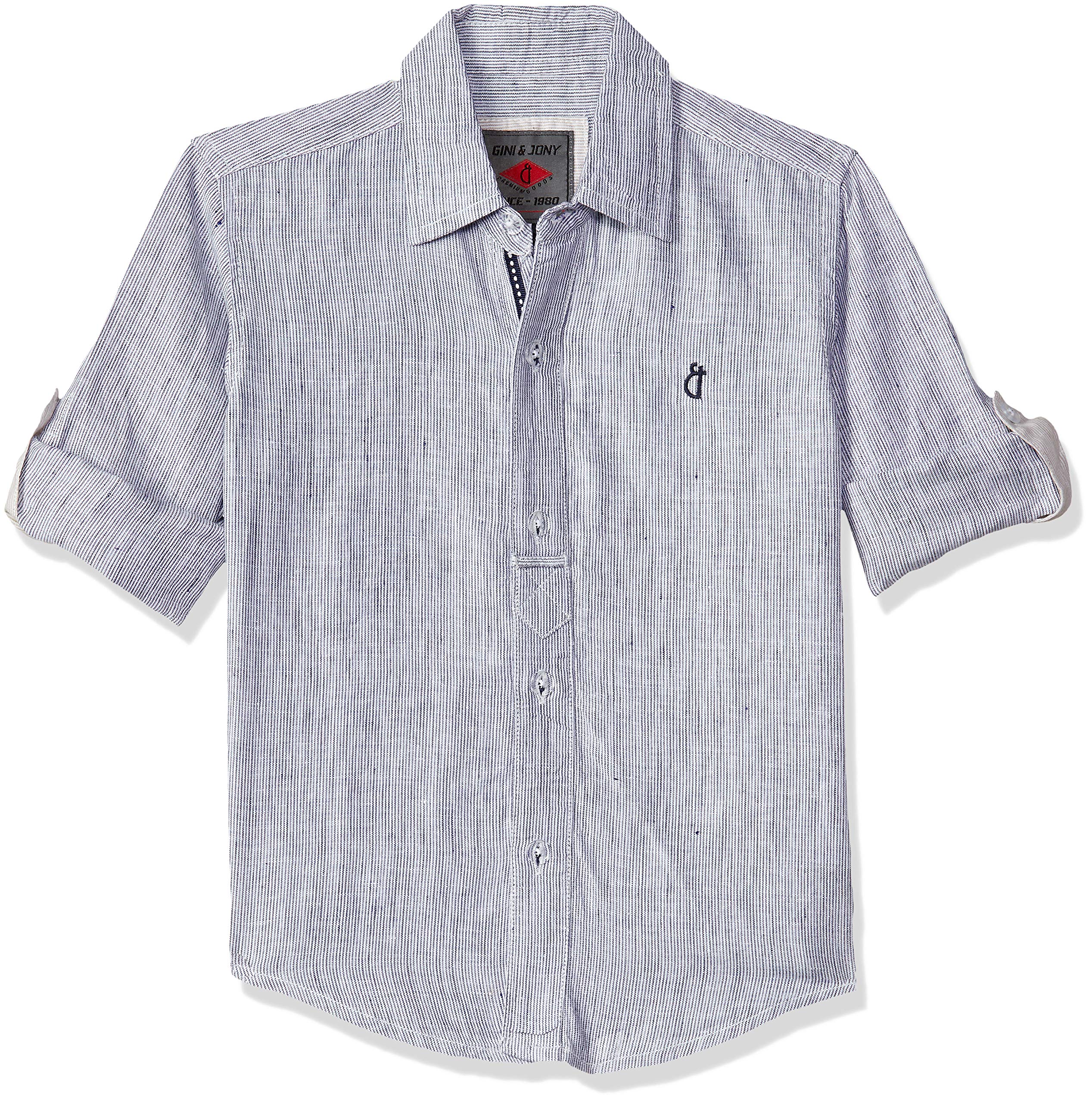 Gini & Jony Boys' Starred Regular Fit Shirt
