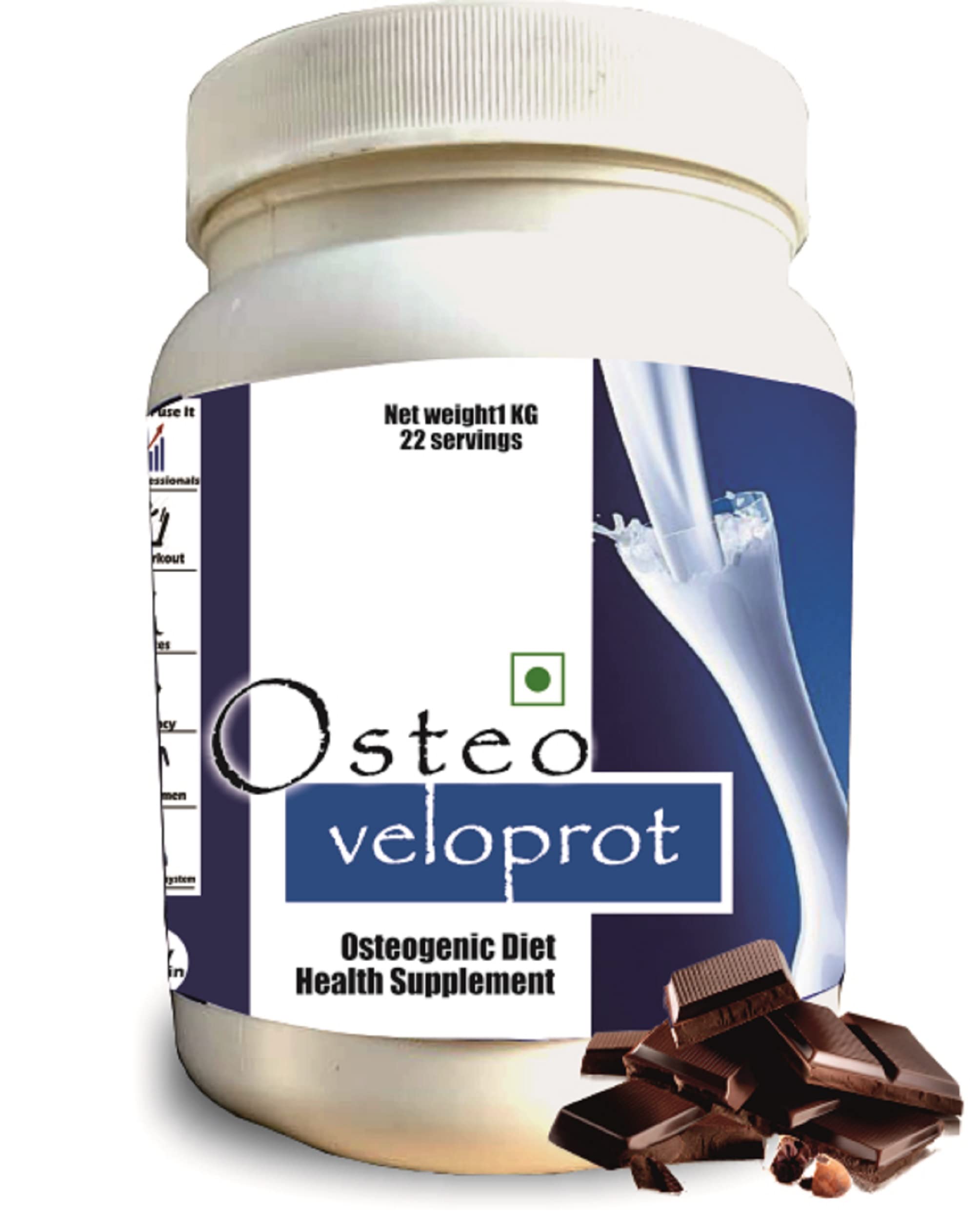 Develo Calcium & Protein Powder for Bone Health & Fracture Healing - 1 kg (Chocolate) (B0916G94NF) Amazon Price History, Amazon Price Tracker