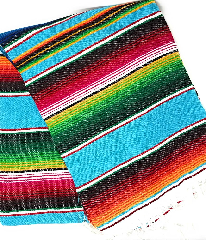 美品　Supreme serape blanket Amazon.com: Mexitems Large Serape Mexican Blanket Authentic