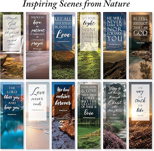 Miniatura 3 de Marcadores de versículos bíblicos con Escrituras completas, paquete de 48