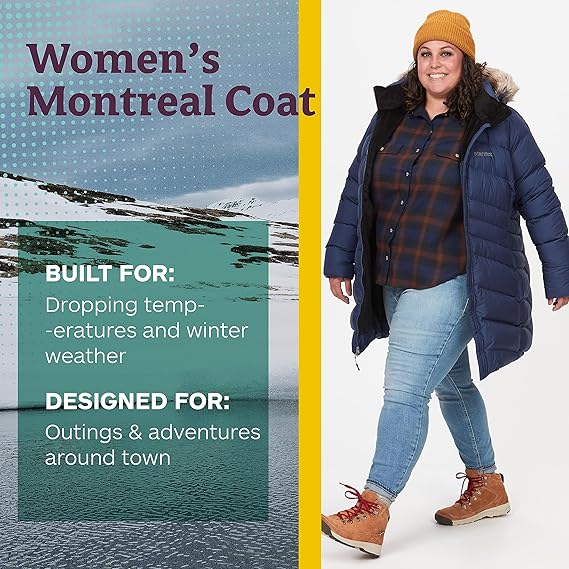 MARMOT Women's Montreal Mid-Thigh Length Down Puffer Coat