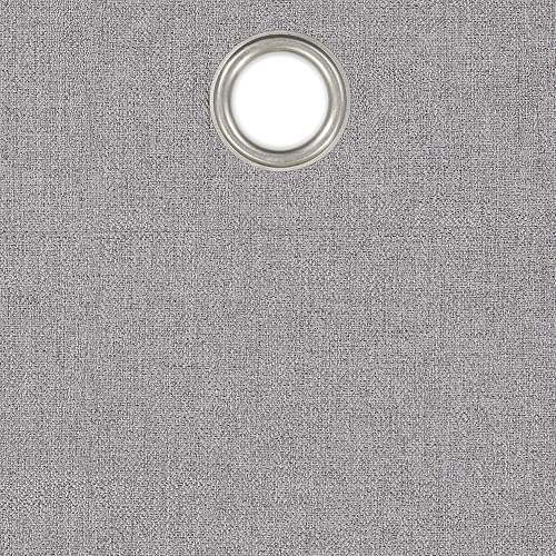 Miniatura 6 de Eclipse Welwick Magnitech - Cortina 100 % opaca con ojales, cierre magnético sin costuras para dormitorio, sala de estar o guardería, 84 pulgadas de