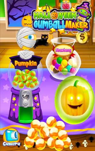 Halloween Bubble Gum Maker - Kids Gumball & Dessert Food Cooking Games FREE