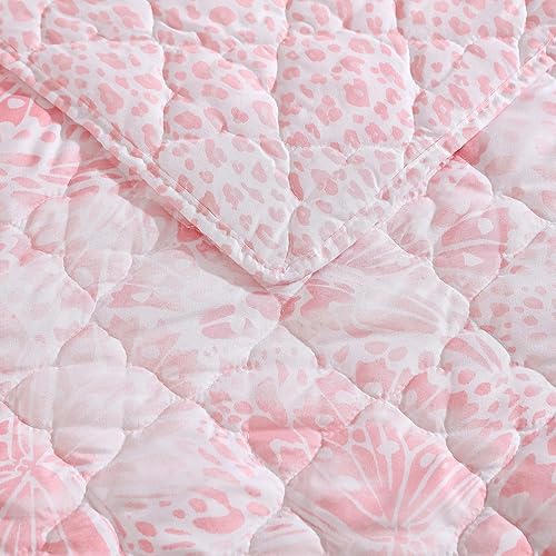 Miniatura 6 de Betsey Johnson - Juego de edredón King, ropa de cama reversible de microfibra cepillada con fundas a juego, decoración de dormitorio con costuras de