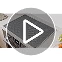 Stove Top Covers for Electric Stove, Food Grade Heavy Duty Silicone Glass Stove Top Cover Protector, Induction Cooktop Protector, Heat Resistant Range Ceramic Stove Top Covers Mat, Oven Cover