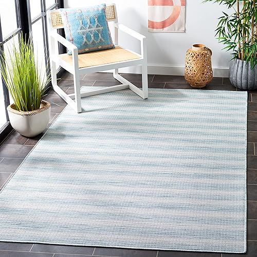 Miniatura 10 de SAFAVIEH Hampton Collection - Alfombra de pasillo, 2 x 9 pies, color gris, no desprende pelusa y de fácil cuidado, para interiores y exteriores,