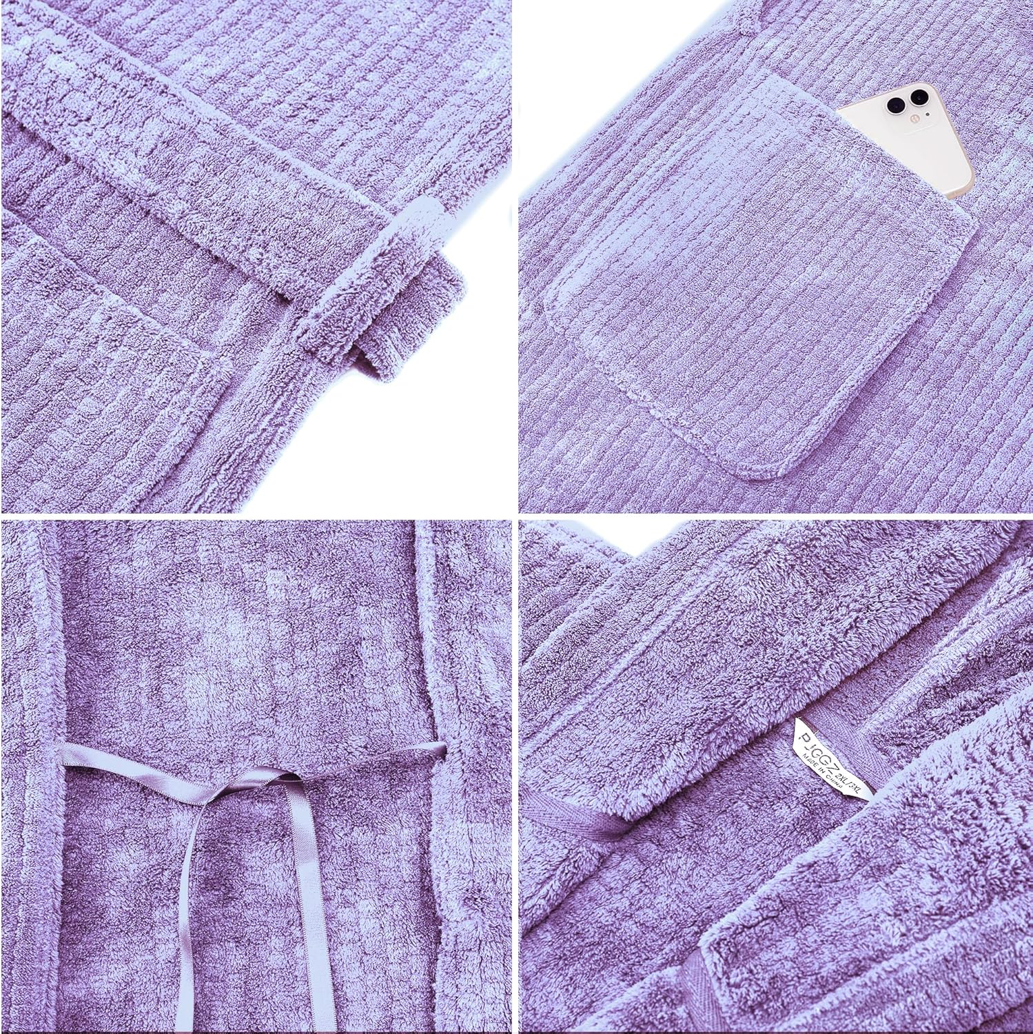 Hooded Bathrobes for Women, Soft Long Towel Robes for Women - Quick Dry yet Warm - Image 5