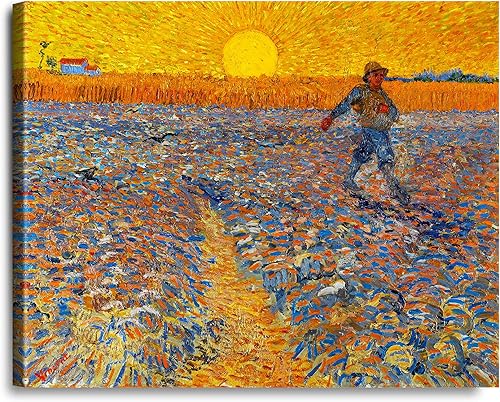 Miniatura 1255 de A&T ARTWORK The Starry Night de Vincent Van Gogh. Tamaño del marco: 36 x 30 pulgadas, tamaño de la imagen: 30 x 24 pulgadas, reproducciones clásicas