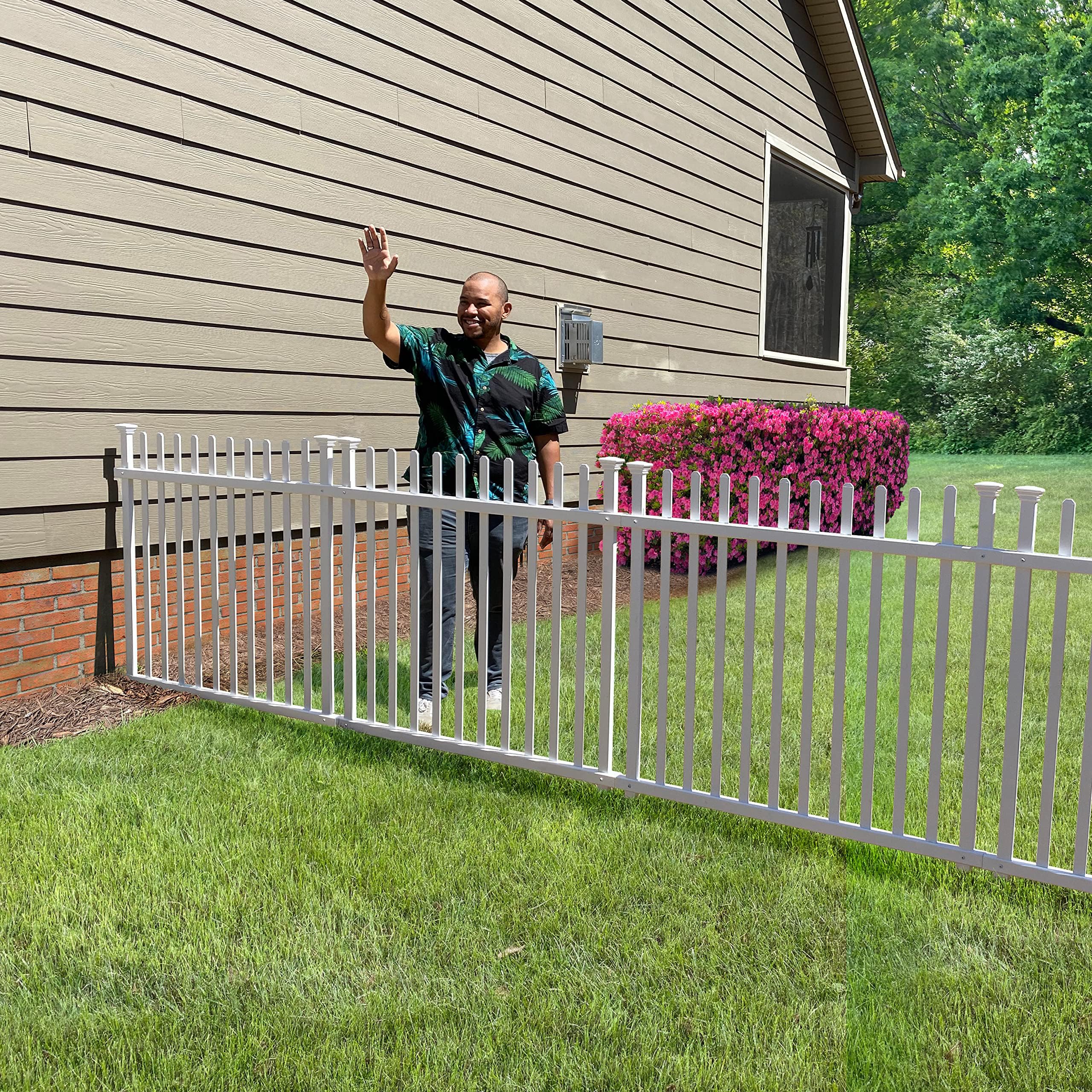 XCEL Black Steel Fence Panel Style Easy Installation