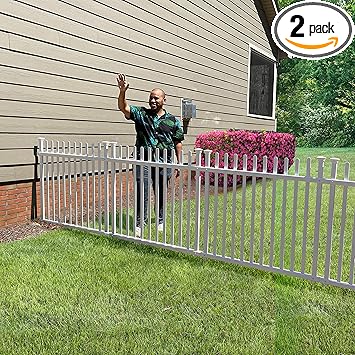 Zippity Outdoor Products ZP19057 Burbank No Dig Vinyl Fence 44