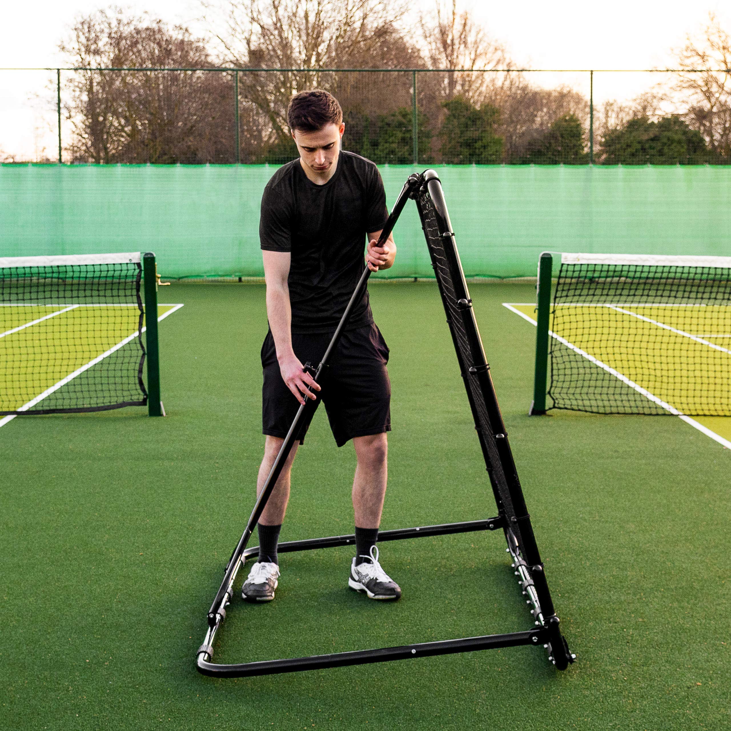 RapidFire Mega Red de Rebote de Tenis | Muro Reboteador para Entrenamientos (Dos Tamaños)